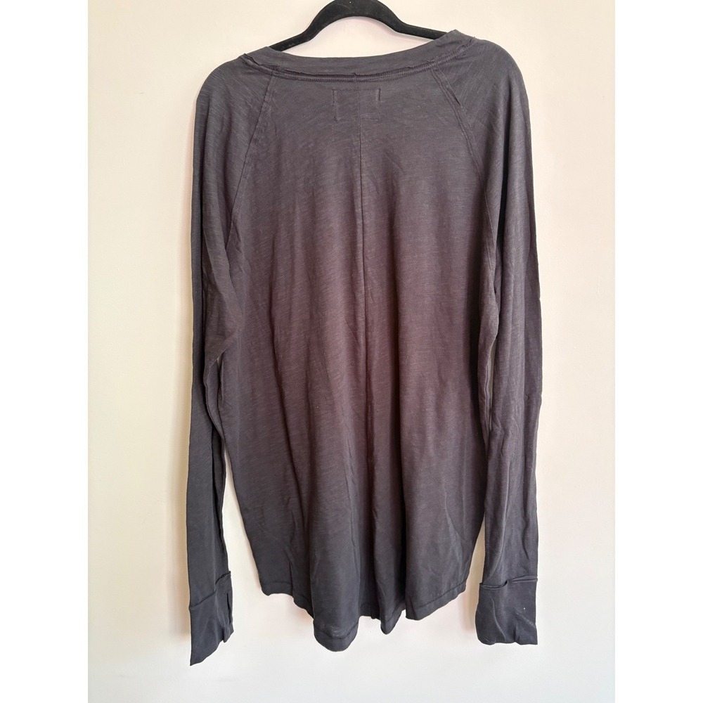 We the Free by Free People Arden Long Sleeve Tee Black Large new NWOT - Picture 5 of 10